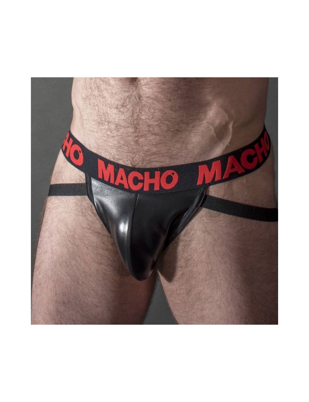 MACHO - MX25RC JOCK VERMELHO COURO L