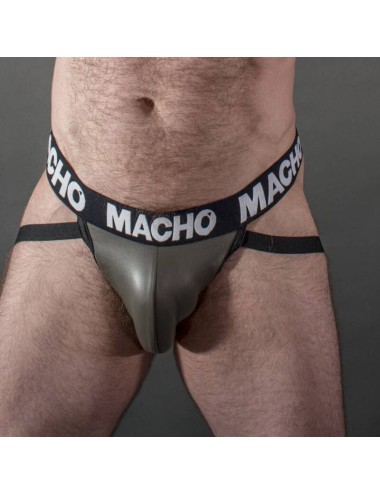 MACHO - MX27GR JOCK GREY BEIGE COURO S