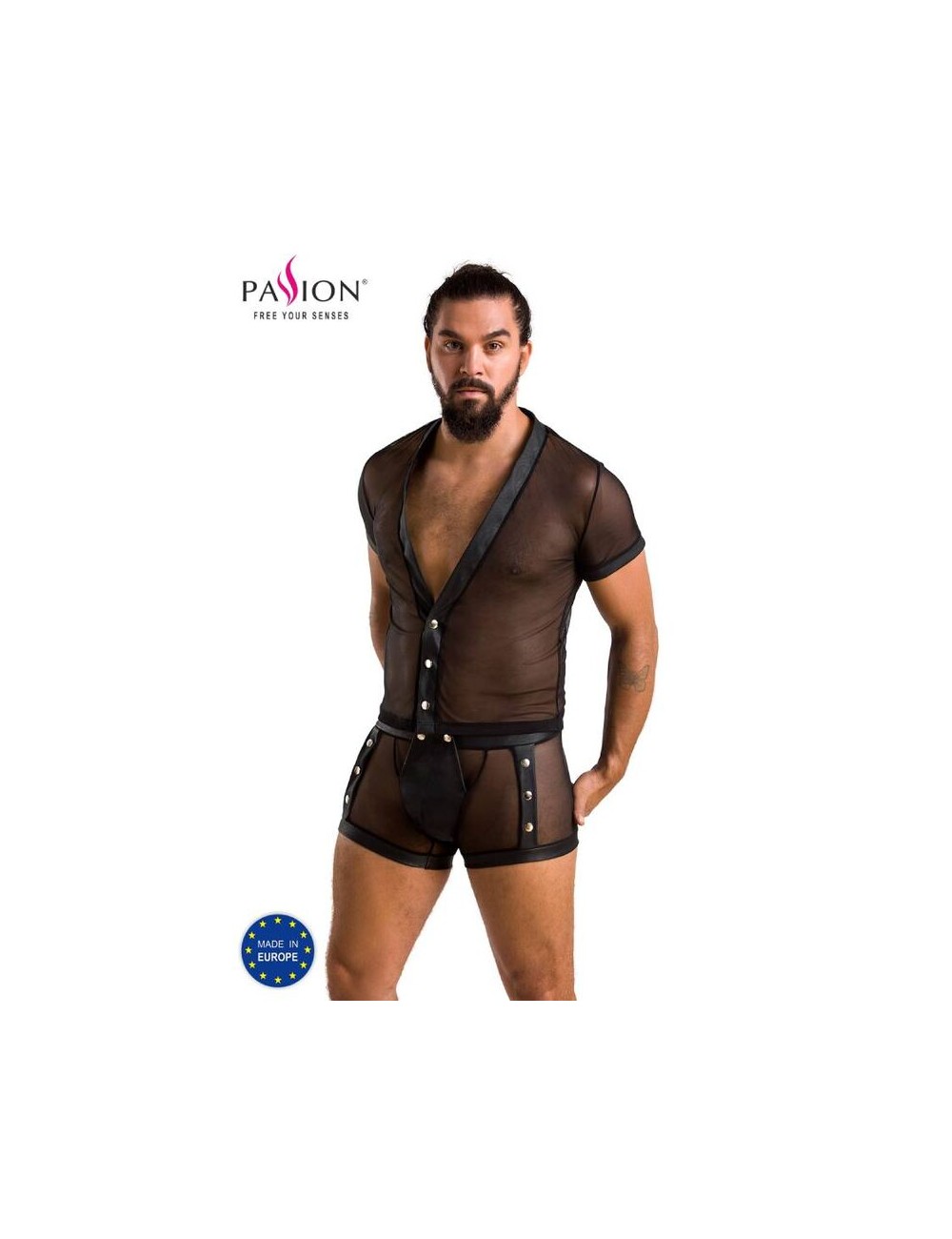 PASSION 052 CONJUNTO MICHAEL PRETO S/M