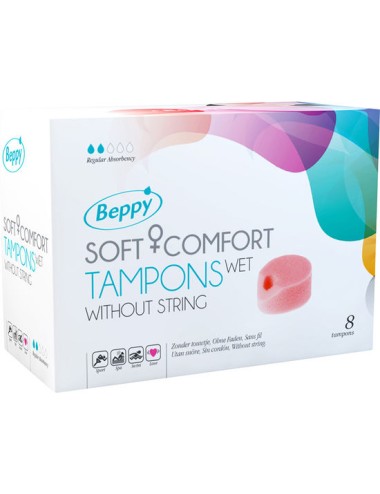 BEPPY SOFT COMFORT TAMPONS WET 8 UNITS