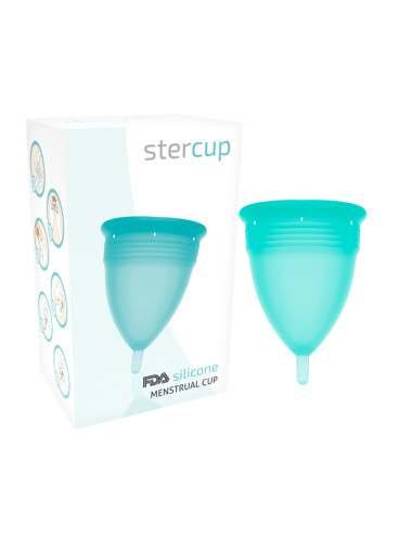 STERCUP MENSTRUAL CUP TAMANHO S AQUAMARINA COR FDA SILICONE