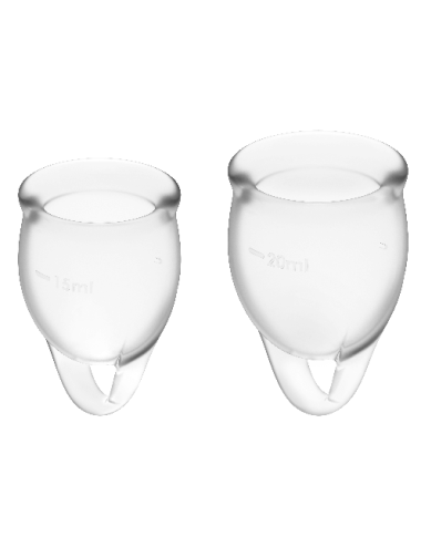 SATISFYER SENTE-SE CONFIANTE MENSTRUAL CUP CLEAR 15 + 20ML