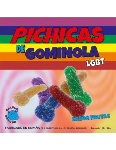 PRIDE - FRUTAS DE PÊNIS GOMA COM AÇÚCAR LGBT