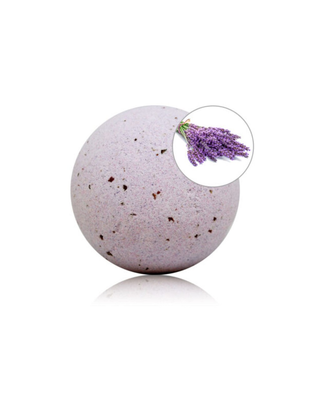 TALOKA - BOMBA DE BANHO PERFUME DE LAVANDA COM PÉTALAS DE ROSA