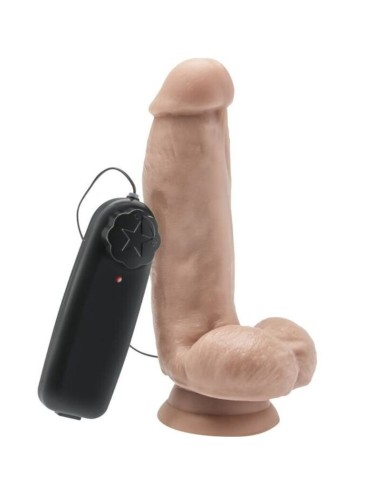 CAIA NA REAL - DILDO 12 CM COM PELE VIBRADOR DE BOLAS