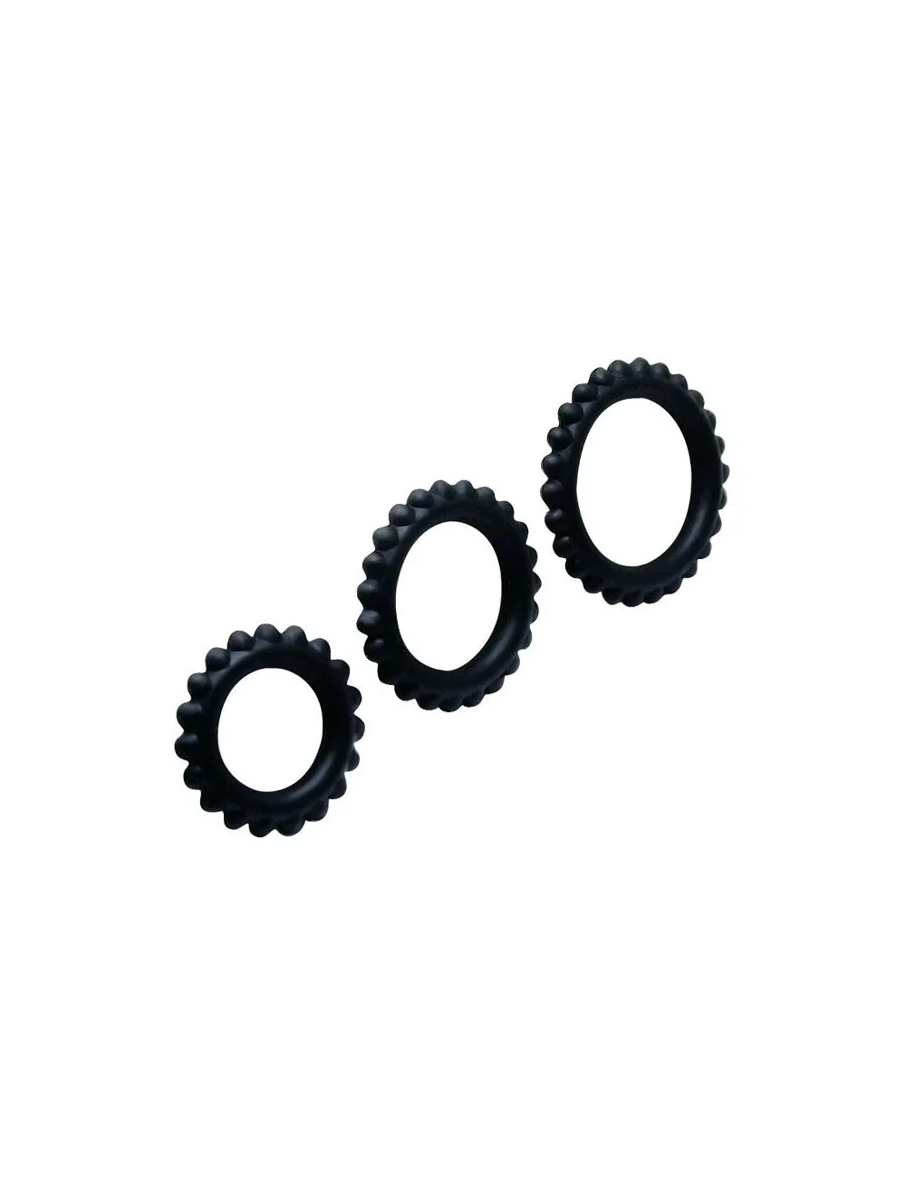 BAILE TITAN SET 3PCS COCK RING BLACK 2.8 + 2.4 + 1.9 CM BAILE TITAN SET 3PCS COCK RING BLACK 2.8 + 2.4 + 1.9 CM