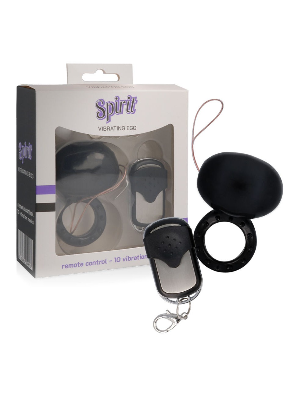 ESPÍRITO VIBRADOR DE CONTROLE REMOTO ANEL GALO PRETO