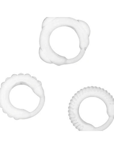 ADDICTED TOYS  SET 3 ANILLOS PENE CLEAR