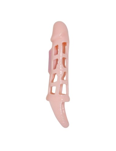 BAILE FUNDA EXTENSORA PENE CON VIBRACION Y STRAP 13.5 CM