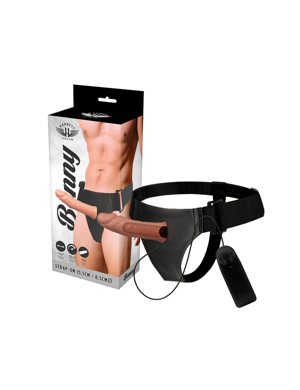 HARNESS ATTRACTION ÁRNES HUECO BENNY CON VIBRADOR 15 X 4.5CM HARNESS ATTRACTION ÁRNES HUECO BENNY CON VIBRADOR 15 X 4.5CM