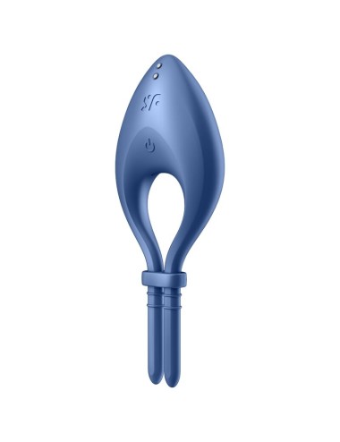 SATISFYER BULLSEYE RING VIBRATOR APP - BLUE