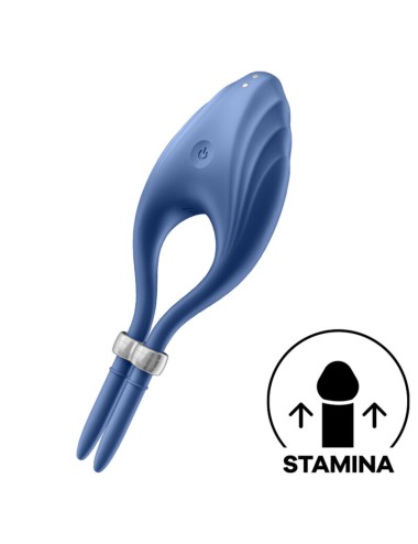 VIBRADOR DE ANEL DUELISTA SATISFYER - AZUL