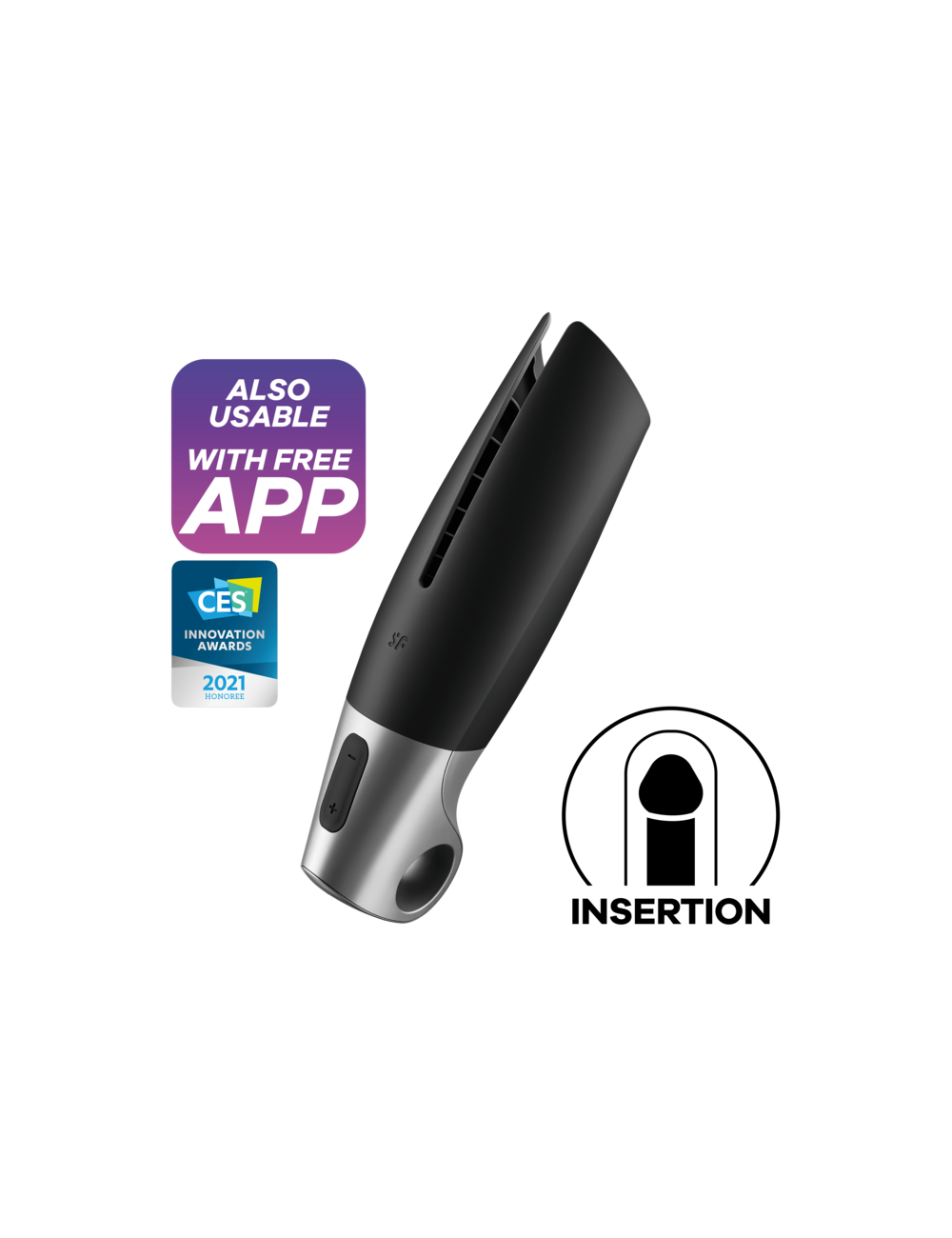 MASTURBADOR SATISFYER POWER - PRETO