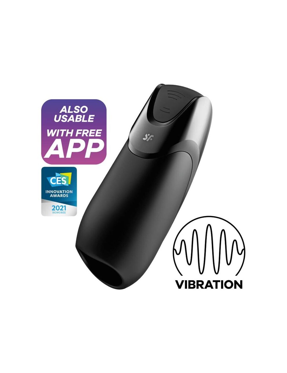 SATISFYER MEN VIBRAÇÃO+ - PRETO SATISFYER MEN VIBRAÇÃO+ - PRETO