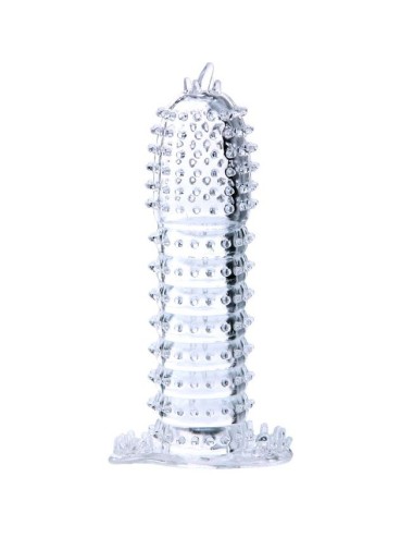 PENIS SLEEVE WITH STIMULATING POINTS CLEAR 14 CM