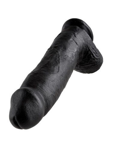 KING COCK 12" PENE REALISTICO NEGRO 30.48 CM