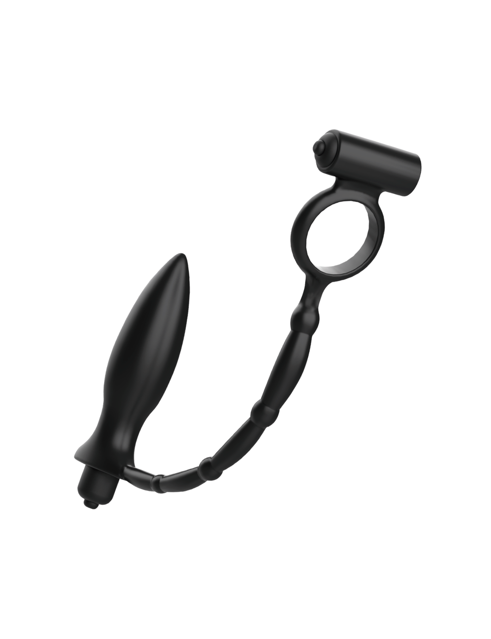 PLUGUE ANAL DE BRINQUEDOS VICIADOS COM ANEL VIBRATÓRIO