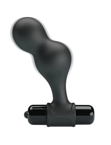 MR PLAY - PLUG ANAL VIBRANTE DE SILICONE PRETO