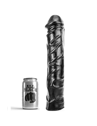 DILDO SMOTH ALL BLACK 32 CM