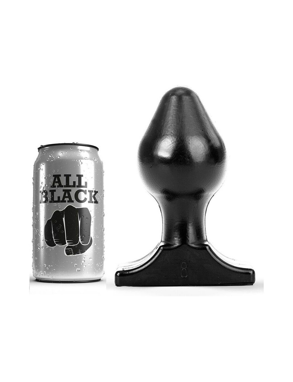 TODO O PLUGUE ANAL PRETO 16X8CM TODO O PLUGUE ANAL PRETO 16X8CM