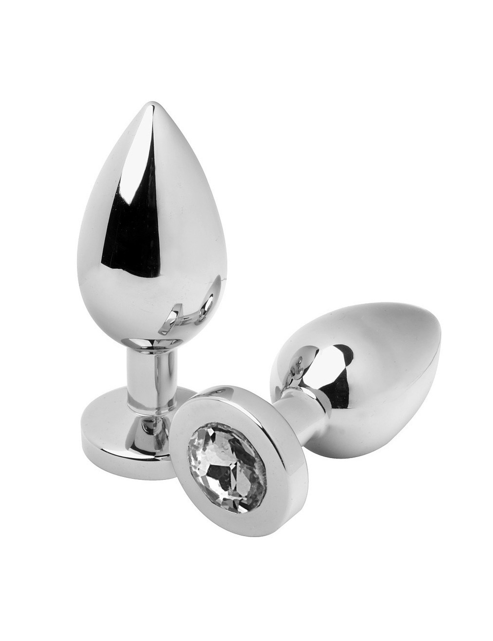 METALHARD ANAL PLUG DIAMOND CLEAR MEDIUM 7