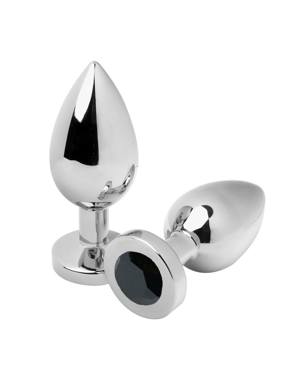 METALHARD ANAL PLUG DIAMOND BLACK MEDIUM 7 METALHARD ANAL PLUG DIAMOND BLACK MEDIUM 7