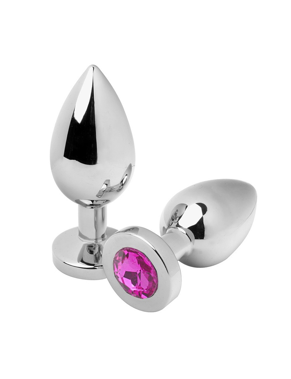 METALHARD ANAL PLUG DIAMOND PINK MEDIUM 7 METALHARD ANAL PLUG DIAMOND PINK MEDIUM 7