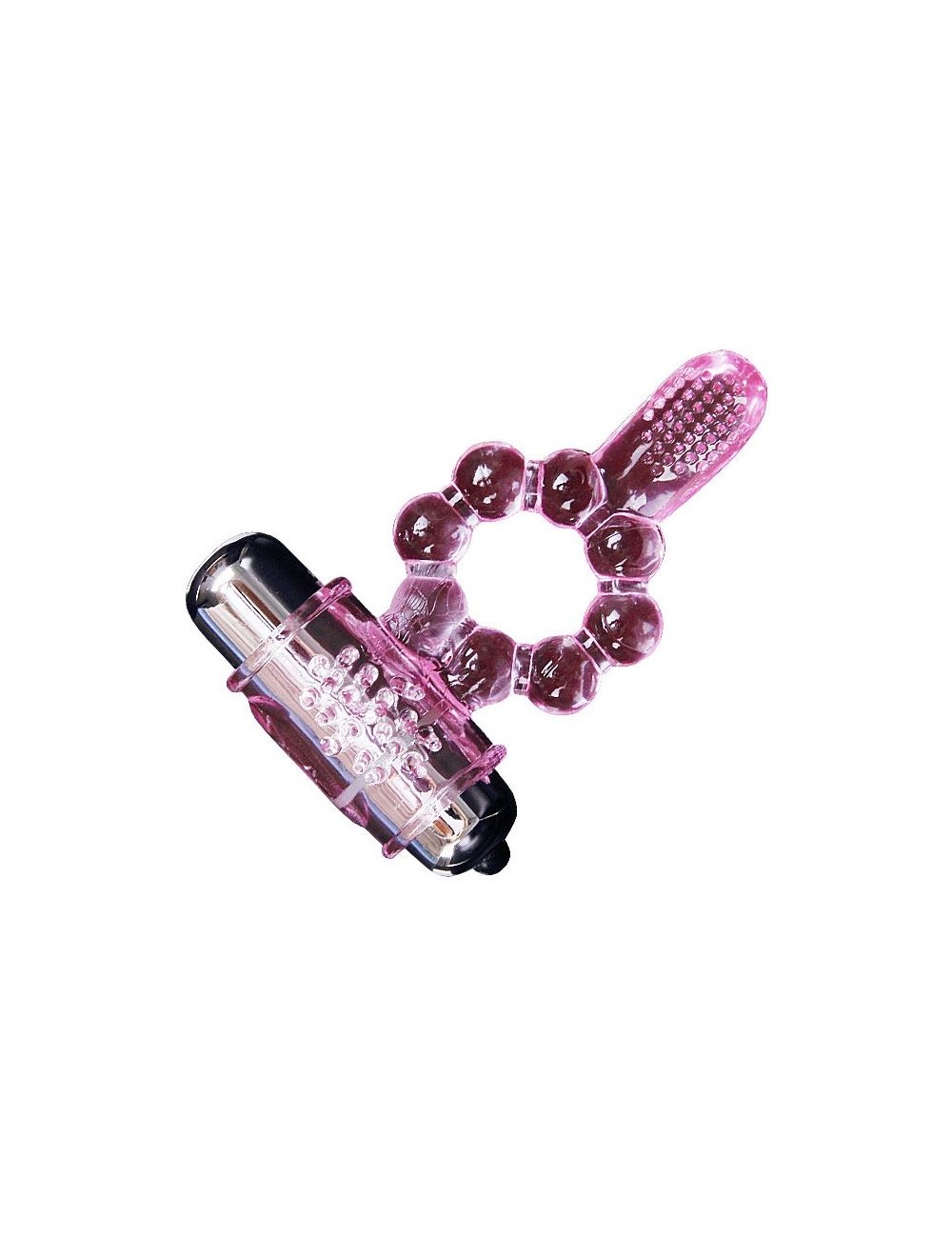ANILLO SILICONA 10 RITMOS LENGUA CON VIBRACION ROSA ANILLO SILICONA 10 RITMOS LENGUA CON VIBRACION ROSA