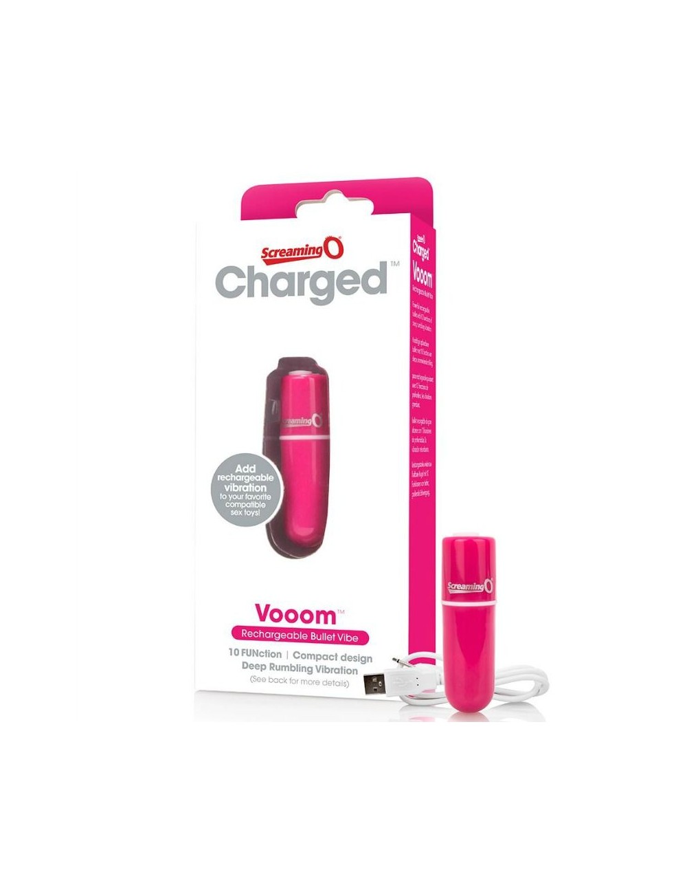 GRITANDO COM BALA VIBRANTE RECARREGÁVEL VOOOM ROSA GRITANDO COM BALA VIBRANTE RECARREGÁVEL VOOOM ROSA