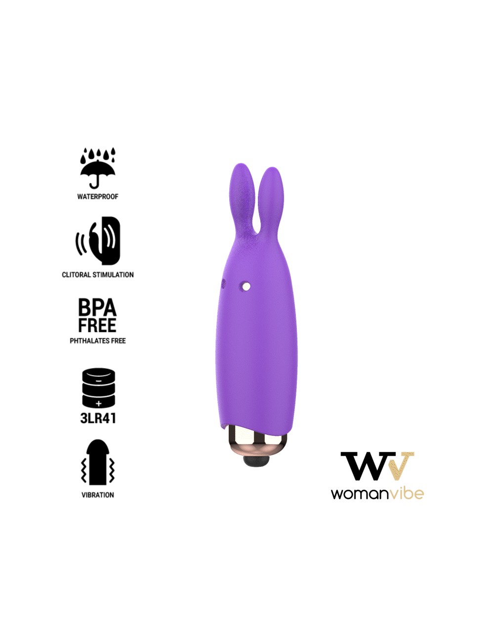 ESTIMULADOR DE SILICONE WOMANVIBE BUGSY ESTIMULADOR DE SILICONE WOMANVIBE BUGSY