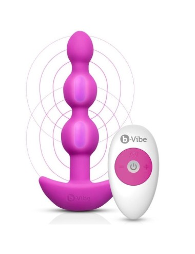 B-VIBE -TRIPLET ANAL CONTROL REMOTO BEADS ROSA