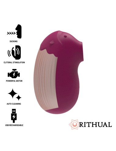 RITHUAL SHUSHU NOVA GERAÇÃO CLITORAL SUCKER AQUA CERISE