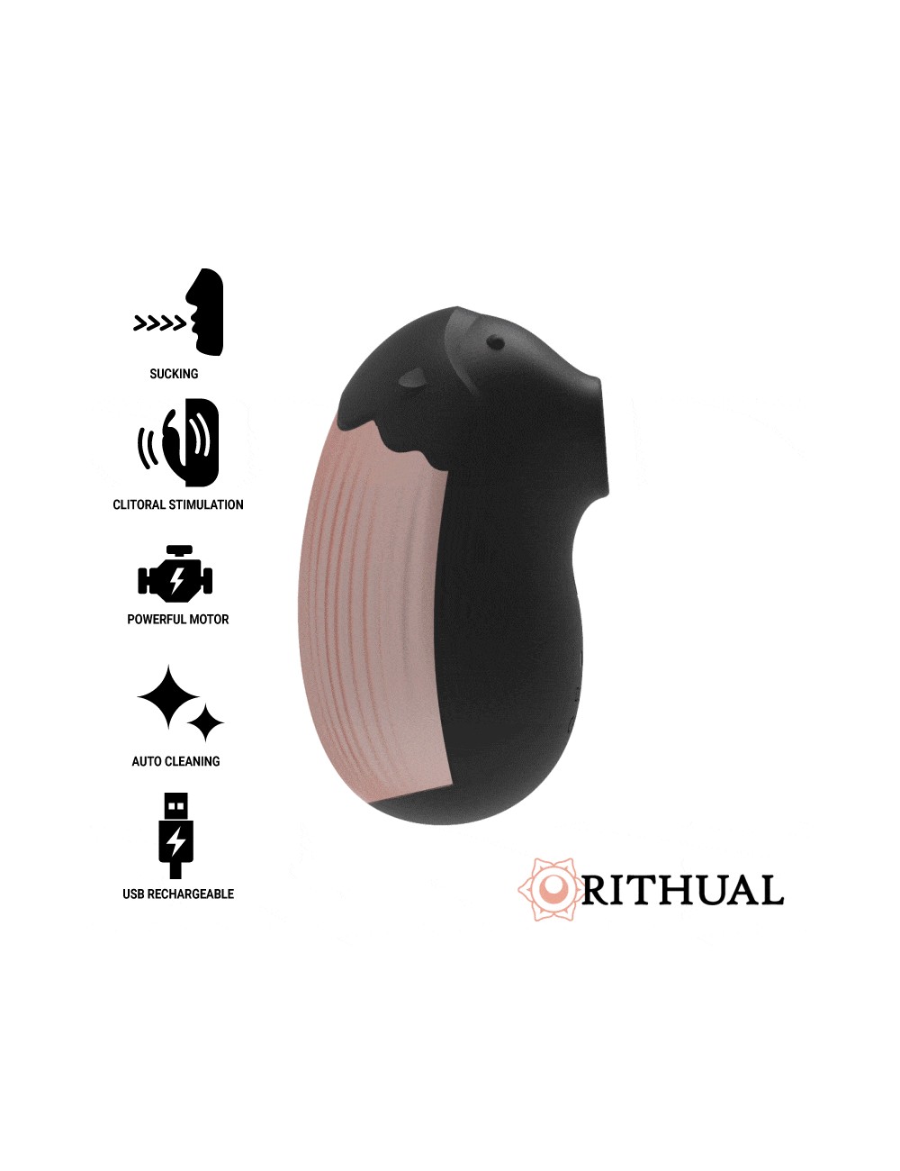 RITHUAL SHUSHU NOVA GERAÇÃO CLITORAL SUCKER AQUA BLACK