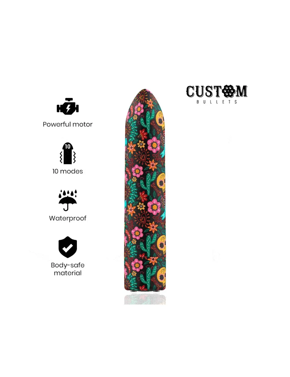 BALAS PERSONALIZADAS FLORAIS RECARREGÁVEIS BALAS 10 INTENSIDADES BALAS PERSONALIZADAS FLORAIS RECARREGÁVEIS BALAS 10 INTENSIDADES