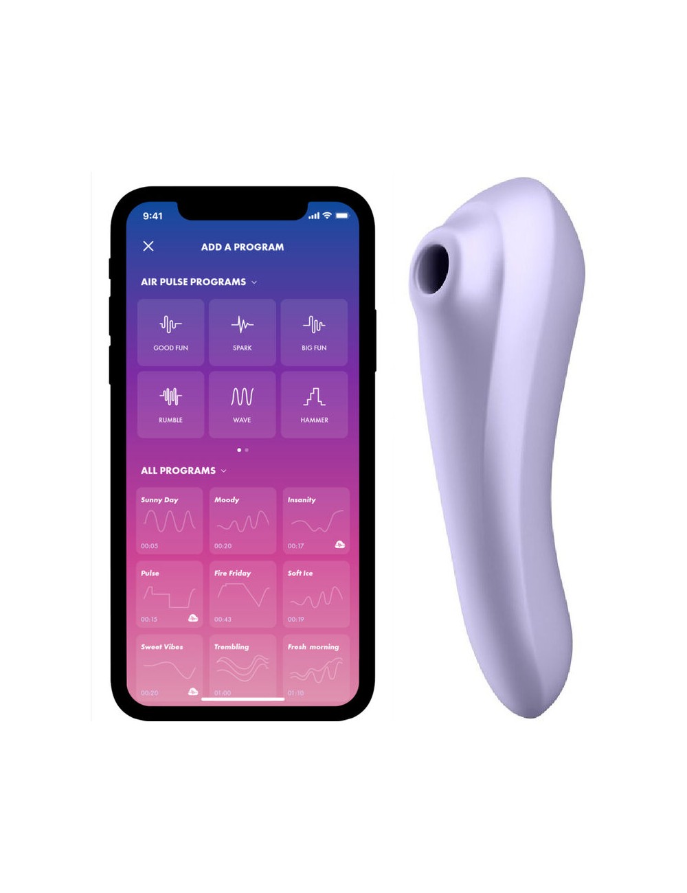 SATISFYER DUAL PLEASURE AIR PULSE MALVA SATISFYER DUAL PLEASURE AIR PULSE MALVA
