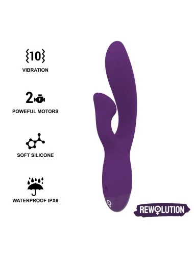 REWOLUTION REWOFUN VIBRADOR FLEXÍVEL COM COELHO
