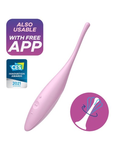 SATISFYER TWIRLING ALEGRIA CLIT TIP ESTIMULANTE - ROSA