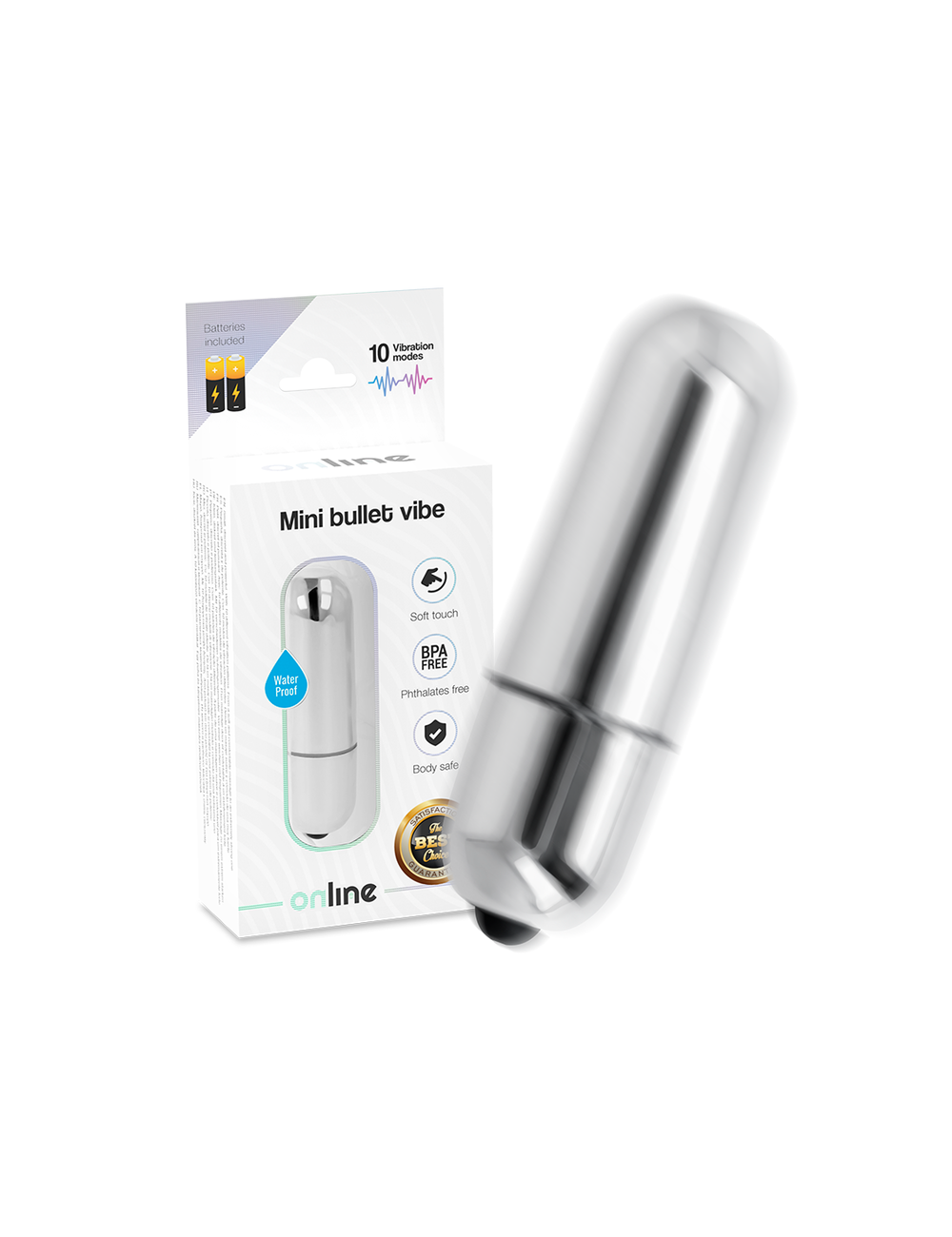 MINI BULLET VIBE ONLINE - PRATA