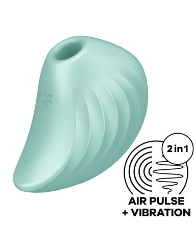 ESTIMULADOR E VIBRADOR SATISFYER PEARL DIVER - VERDE