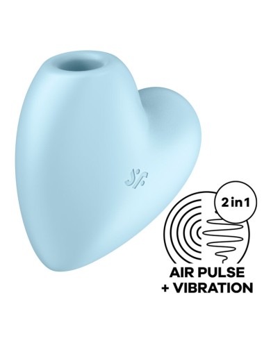 ESTIMULADOR E VIBRADOR CARDÍACO SATISFYER BONITO - AZUL