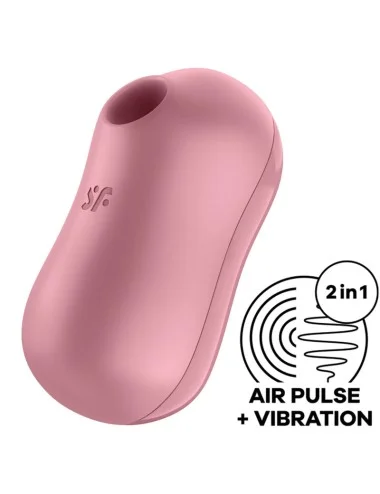 ESTIMULADOR E VIBRADOR DE ALGODÃO DOCE SATISFYER - ROSA