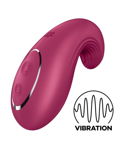 VIBRADOR DE LAY-ON SATISFYER DIPPING DELIGHT - VERMELHO