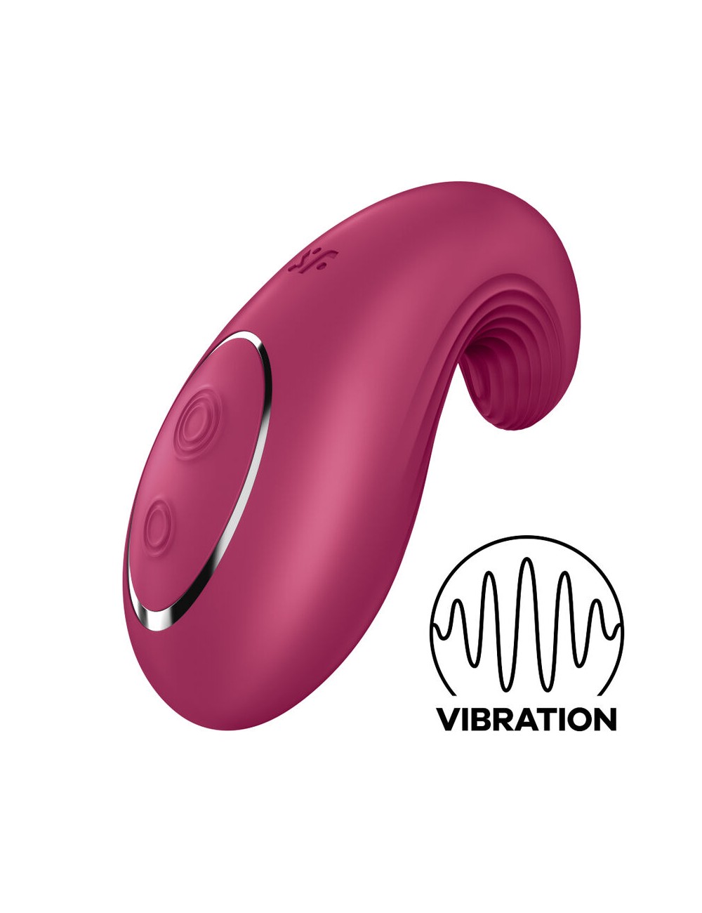 VIBRADOR DE LAY-ON SATISFYER DIPPING DELIGHT - VERMELHO