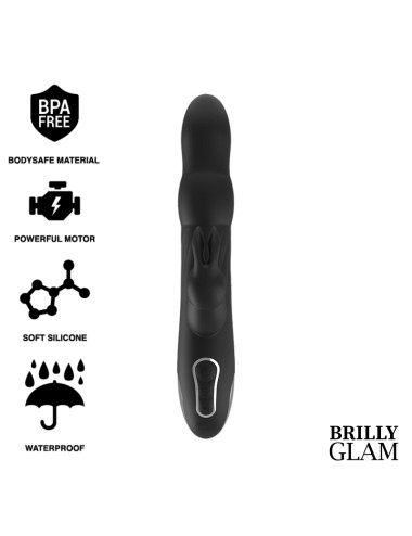 BRILLY GLAM MOEBIUS RABBIT VIBRADOR & ROTATOR WATCHME COMPATÍVEL COM TECNOLOGIA SEM FIO