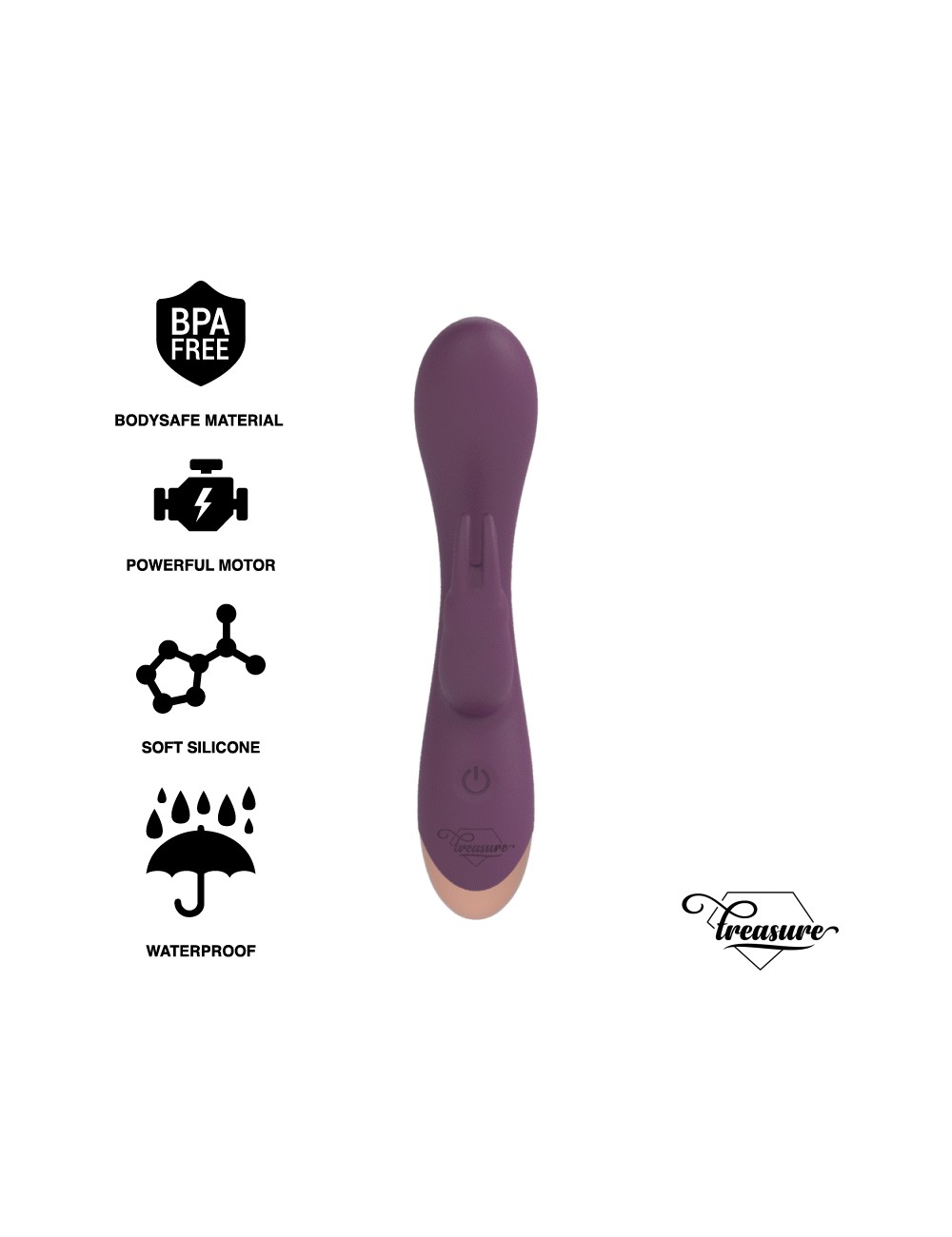 TREASURE LAURENCE RABBIT VIBRATOR WATCHME WIRELESS TECHNOLOGY COMPATÍVEL