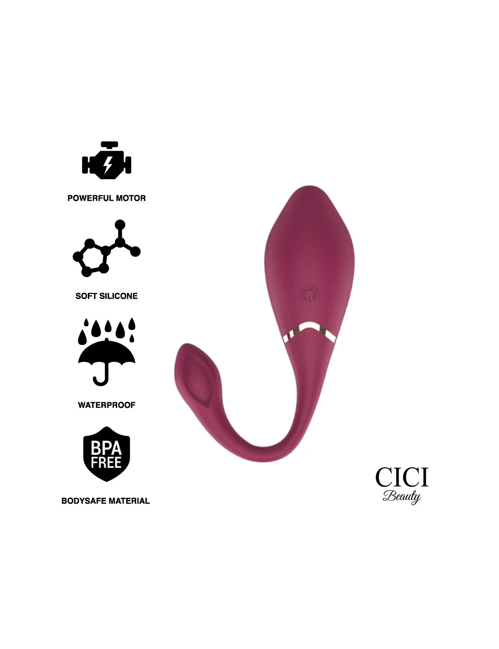 CONTROLE REMOTO CICI BEAUTY PREMIUM SILICONE EGG VIBRADOR CONTROLE REMOTO CICI BEAUTY PREMIUM SILICONE EGG VIBRADOR