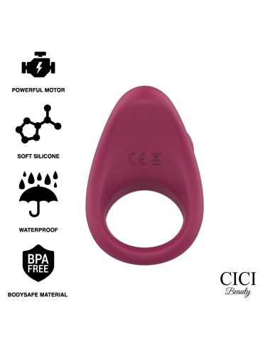 ANEL VIBRANTE DE SILICONE CICI BEAUTY PREMIUM