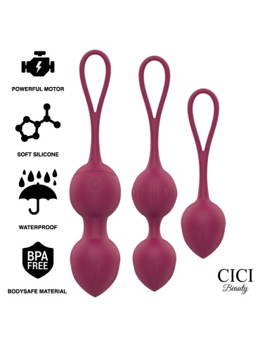 CONTROLE REMOTO CICI BEAUTY PREMIUM SILICONE 3 VIBRANTES KEGEL BEADS