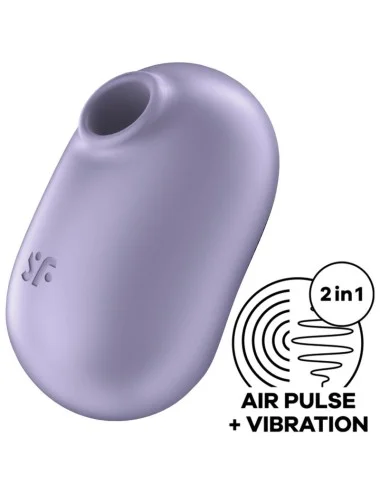 VIBRADOR E ESTIMULADOR DE PULSO DE AR DUPLO SATISFYER PRO TO GO 2 - VIOLETA