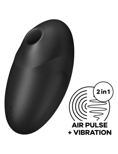 SATISFYER VULVA LOVER 3 AIR PULSE ESTIMULADOR E VIBRADOR - PRETO
